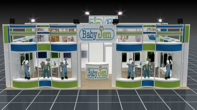 Modüler Fuar Standı | Baby Jem Bebek Çocuk Ürünleri